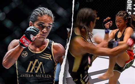 Fans React To Anissa Meksens Jumping Switch Kick