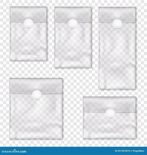 Clear Vinyl Zipper Pouch On Transparent Background Vector Mock Up