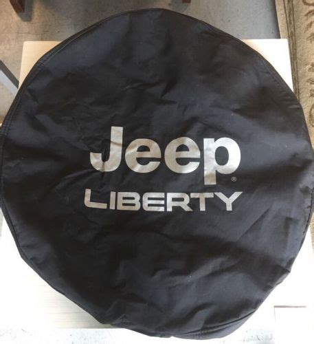 Find 2002 2007 Jeep Liberty Tire Cover Silver Logo Mopar Genuine Oem