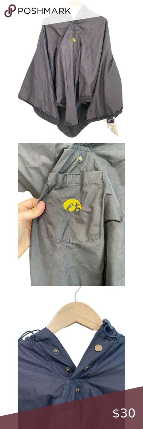 University Of Iowa Hawkeyes Crable Sportswear 3-in-1 Poncho Stadium Blanket Rain in 2022 ...