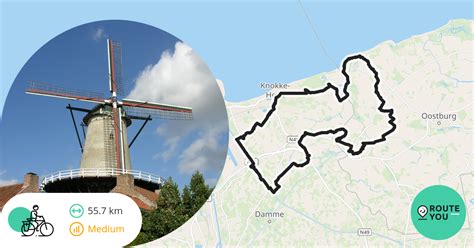 Knokke Cadzand Knokke 56 Recreatieve Fietsroute RouteYou