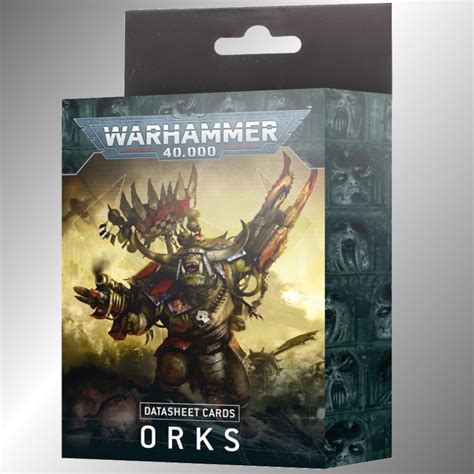 Orks Data Cards For 2023 Codex Warhammer 40k Venture Trade Co