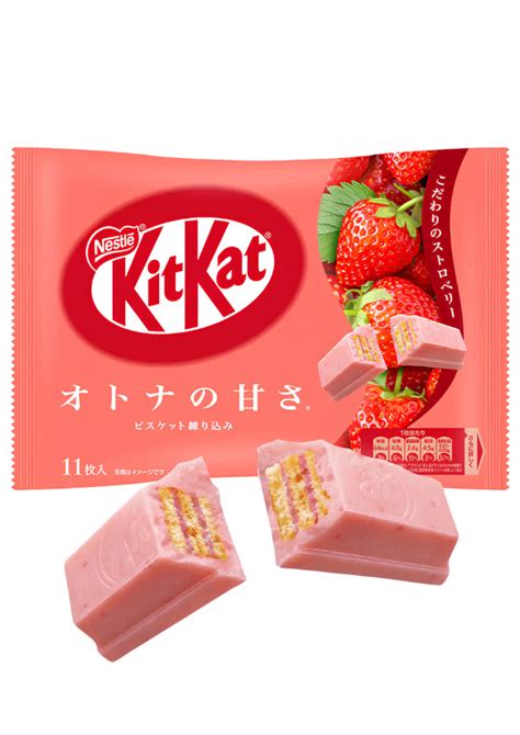 NESTLE KIT KAT MINI STRAWBERRY 11P 124g Chocolate Aromatizado De