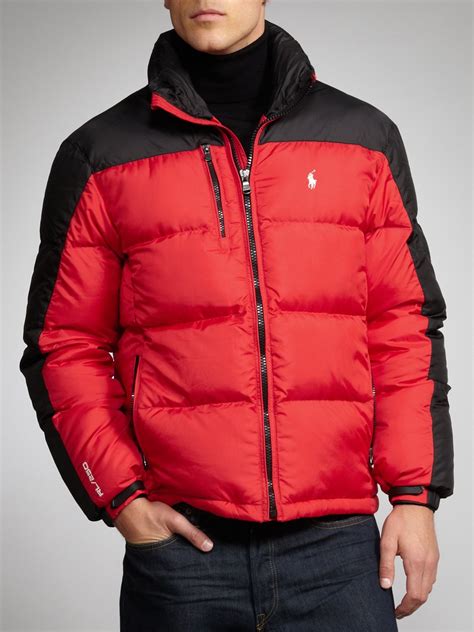 Polo Ralph Lauren Snow Puffer Jacket Red For Men Lyst