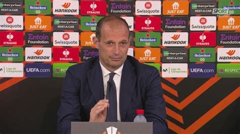 Allegri Ci Vorr Lucidit E Spero Sar Decisivo Chi Entrer Dalla