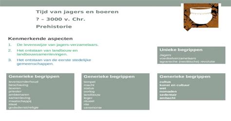 Ppt Tijd Van Jagers En Boeren 3000 V Chr Prehistorie