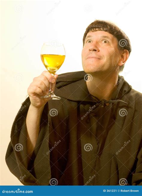 The Monk Praises The Wine Stock Image Image Of Priest 361221