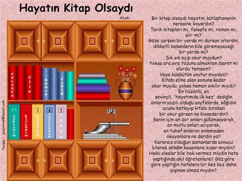 Bir kitap olsaydı hayatın kütüphanenin neresine koyardın ppt indir