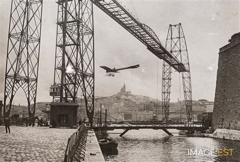 Monoplan Passant Sous Le Pont Transbordeur Rouen ANONYME 1912