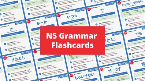 JLPT N4 Grammar List Flashcards Batch Download – JLPTsensei.com