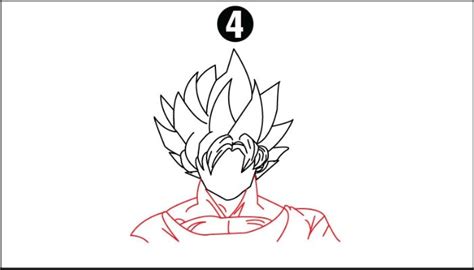 Draw Of Goku Step By Step Cool Drawing Idea