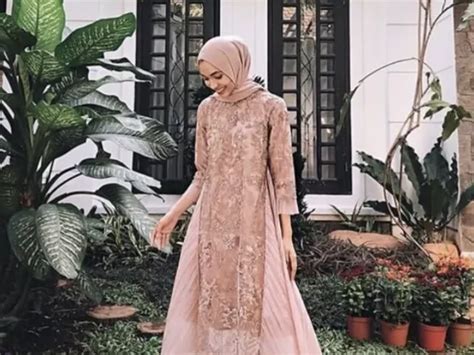 Model Baju Gamis Brokat Terbaru Yang Elegan