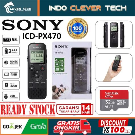 Jual Sony Icd Px Digital Voice Recorder Alat Perekam Suara Px