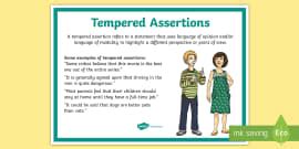 Bare And Tempered Assertions Worksheet Worksheet