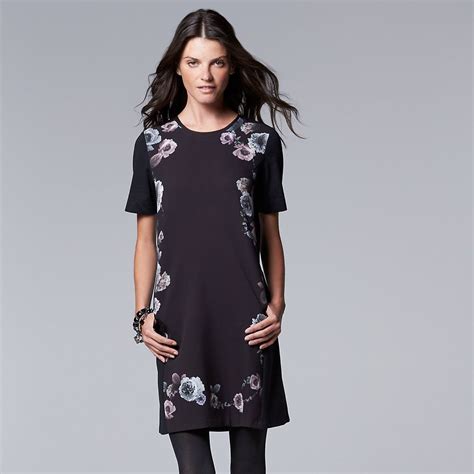 Simply Vera Vera Wang Print Shift Dress Womens Kohls In 2021