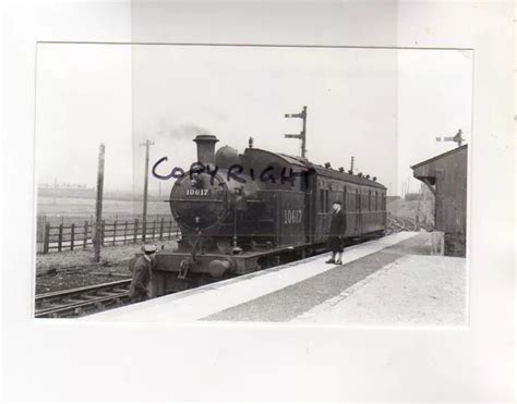 Rail Photo Lms Lyr Steam Railmotor 10617 Horwich Station Lancashire