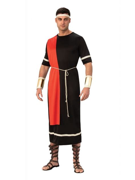 Roman Caesar Black Toga Costumes R Us Fancy Dress