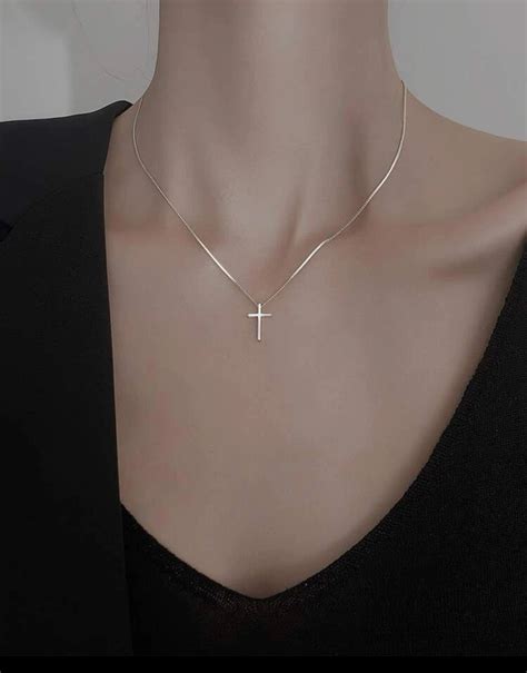 Silver Cross Necklace – Dietz Cosmetics & Boutique LLC