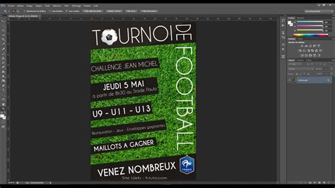 Tutoriel Créer une Affiche Publicitaire Photoshop FR YouTube