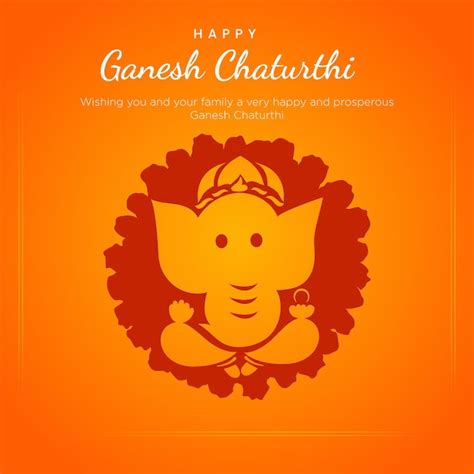 Modelo De Design De Banner De Ganesh Chaturthi Feliz Festival