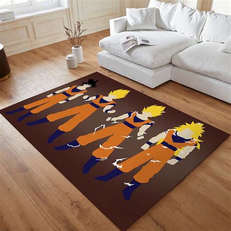 Son Goku Dragon Ball Z Teppich Amz Pod Prints