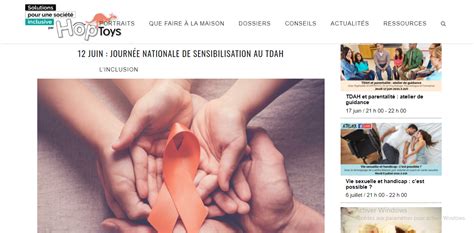 Ere Journ E Nationale De Sensibilisation Au Tdah Collectif Parents