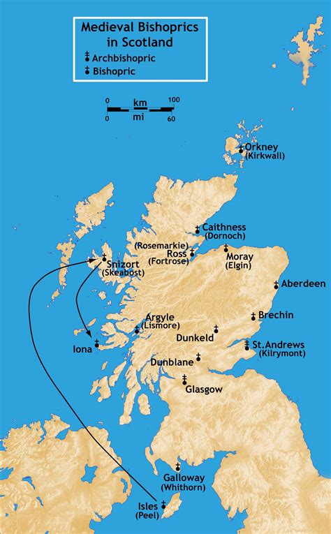 Bishoprics Scotland Medieval - MapSof.net