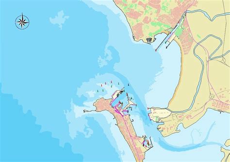 Mapa del puerto de Cádiz Tamaño completo Gifex