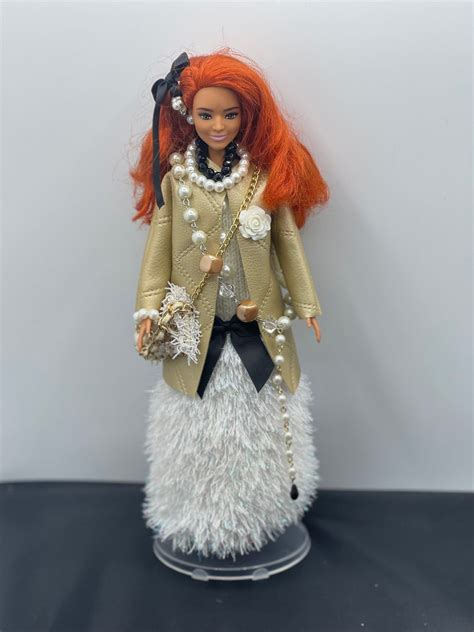 Barbie Doll Red Hair Ooak Custom Clothes Collectors Designer Etsy