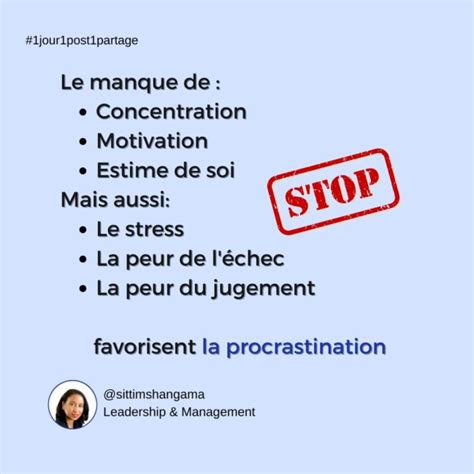 Comment Lutter Contre La Procrastination Sitti MSHANGAMA