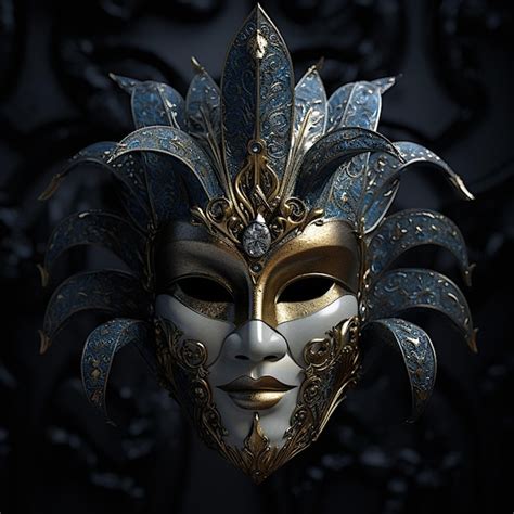 Premium Ai Image Venetian Carnival Mask And Clothing