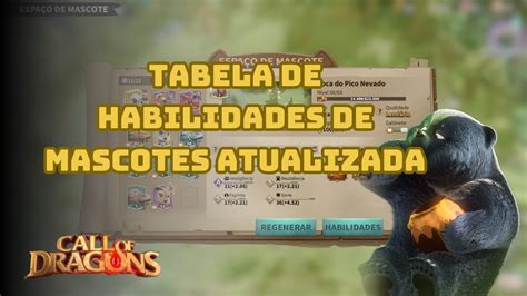 Prepare Se Para A Batalha Tabela De Habilidades De Mascotes Atualizada