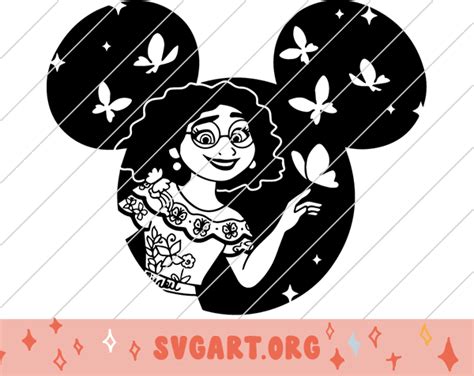 Encanto Mirabel Madrigal Svg Png Outline Silhouette Cut File Cricut