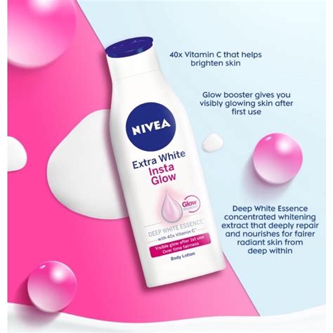 Jual Nivea Extra White Instant Glow Body Lotion Ml Shopee Indonesia