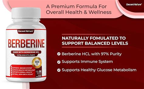 Amazon Berberine Supplement Mg Premium Berberine Hcl