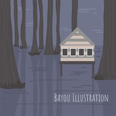 Bayou Vector Illustration 177777 Vector Art at Vecteezy