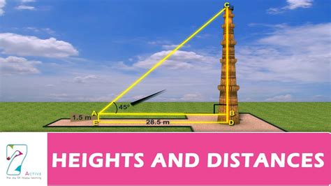 Heights And Distances 10th Maths Youtube