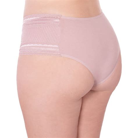 Calcinha de algodão modelo tanga cintura alta Linha Gloss Econfort na Bra Lingerie