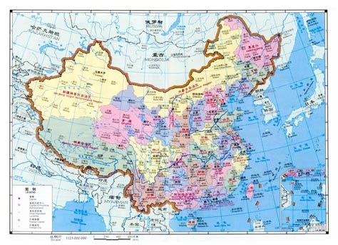 Detailed political and administrative map of China in english and ...