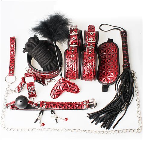 Fun Adult Toys 10 Piece Set Bound Plush Leather Bondage Toys China Adult Toy And Sex Toy Price