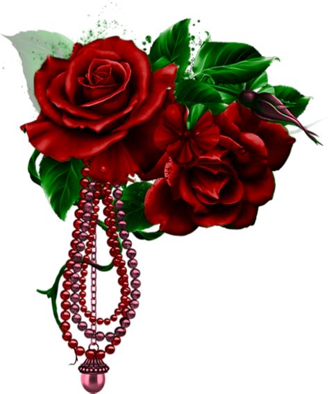 ♥ Roses Rouges Png Tube Fleur Valentine Red Flowers ♥