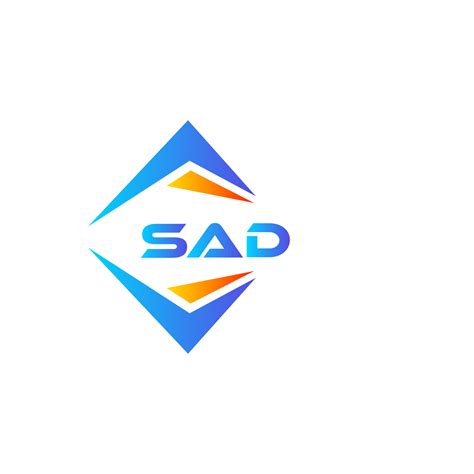 SAD abstract technology logo design on white background. SAD creative ...