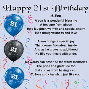 21st Birthday Quotes For Son. QuotesGram