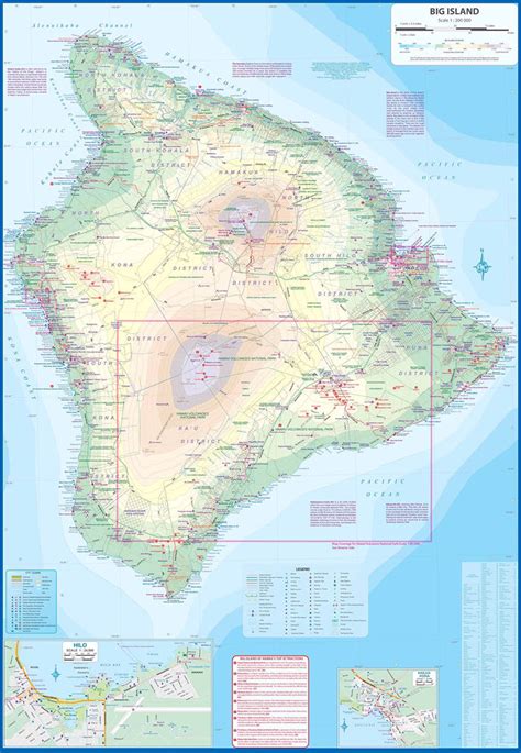 Hawaii Volcanoes National Park And Big Island Waterproof Travel Reference