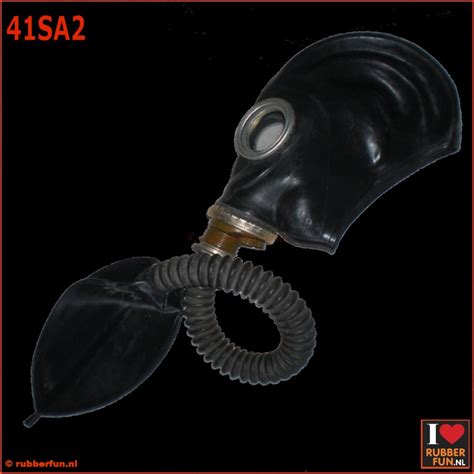 Gp Gas Mask Rebreather Set Black Mask Bag And Fixed Hose