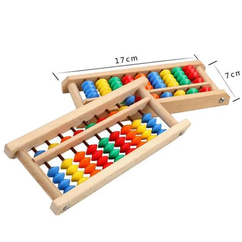 DIY Ferramentas de Madeira Ábaco Soroban 9 Dígitos Crianças Matemática