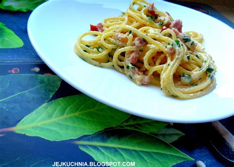 SPAGHETTI Z BOCZKIEM I SŁODKĄ ŚMIETANKĄ przepis Archiwum