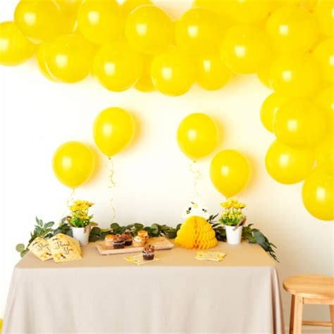 Diy Yellow Balloons Arch Garland Kit Sunflower Birthday Party Decorations 104 Piece Kit Pack