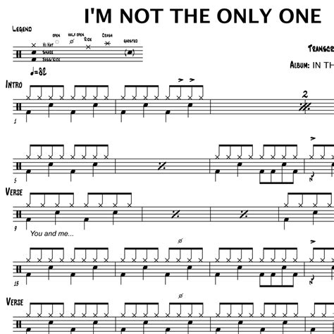 I M Not The Only One Sam Smith Drum Sheet Music OnlineDrummer