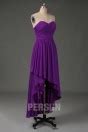 Robe Violette Prune Bustier C Ur Courte Devant Longue Derri Re Pour